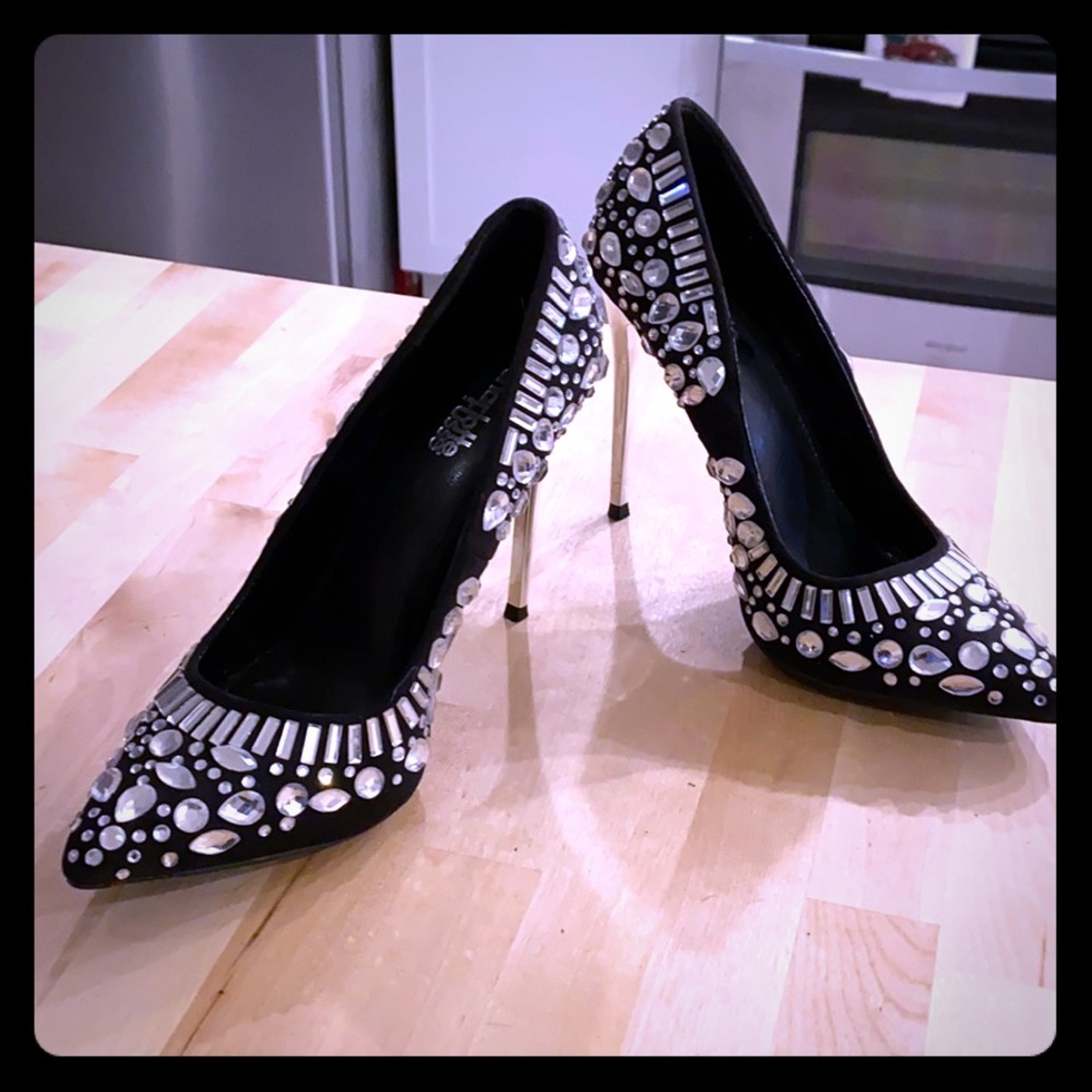 Blinged out heels